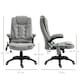 image 3 of Vinsetto Office Chair, Ergonomic Desk Chair with 6-Point Massage and Back Heated, Microfiber Cloth Computer Gaming Chair with Arms, Lumbar Support, Gray