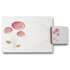 Rose Drawing (Placemat & Coaster Set)