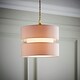image 1 of ValueLights Sophia Large Easy Fit 2 Tier Pink Lamp Shade & Bulb
