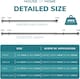 image 8 of House of Home Extendable Wardrobe Pole 60-103CM Adjustable Rail Hanger Steel Heavy Duty Build | Chrome