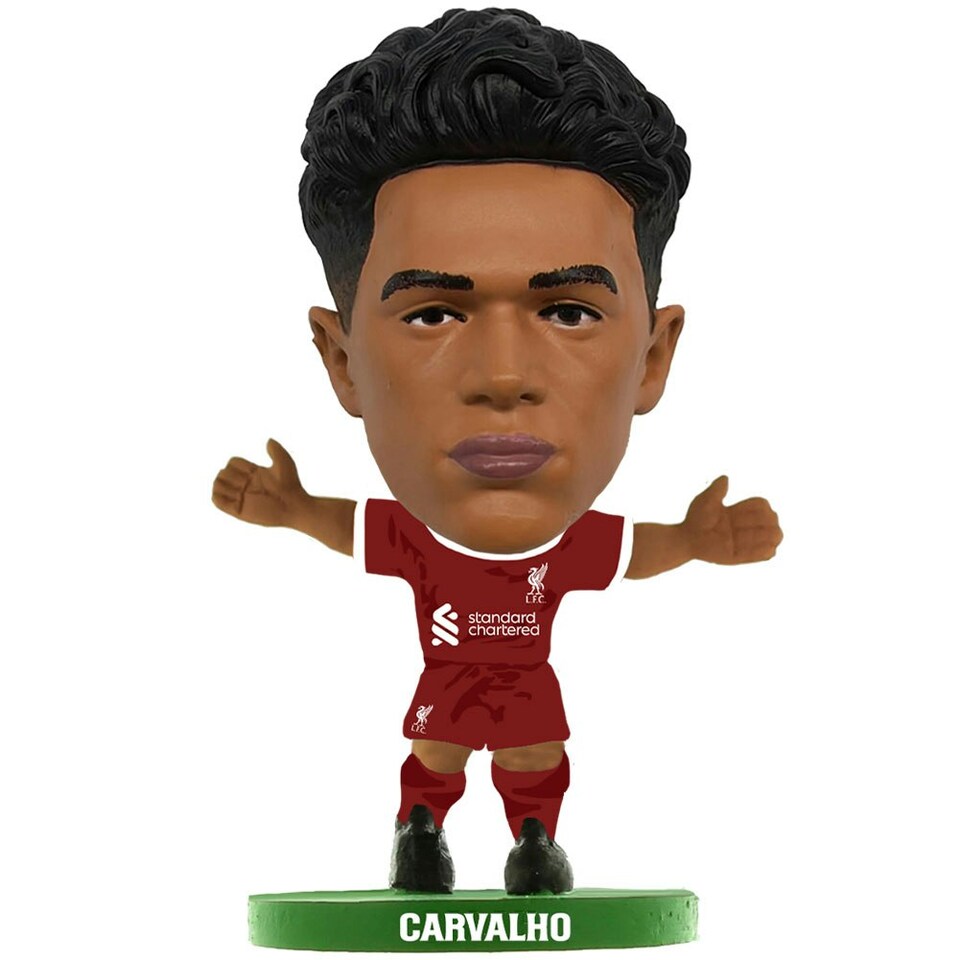 Liverpool FC Fabio Carvalho 2024 SoccerStarz Football Figurine - Maroon/White/Green - One Size