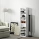 image 10 of HOMCOM 260 CD120 DVD Storage Unit, Blu-ray Media Storage Shelf with 9 Compartments and 6 Adjustable Shelves, CD Tower for Living Room, Bedroom, Office, Black