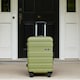 image 4 of OHS 4 Wheel Hard Shell Travel Luggage Suitcase Set of 3 | Green | Olive Green | 3