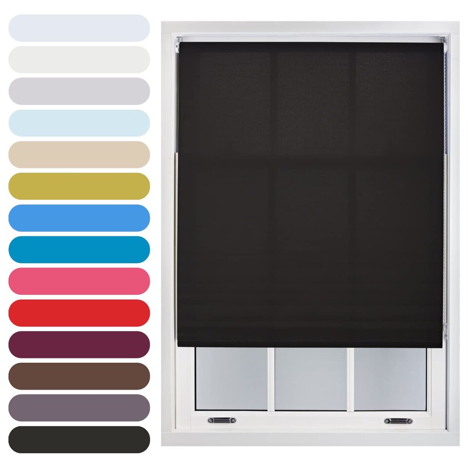 image 1 of 70cm Wide Daylight Roller Blind 165cm Drop | Black | Black