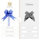 image 7 of 10pcs Navy Blue 30mm/3cm Pull Bows Gift Wrap & Hampers