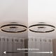 image 4 of ValueLights Infinity Black Circle Integrated LED Ceiling Fan & Remote
