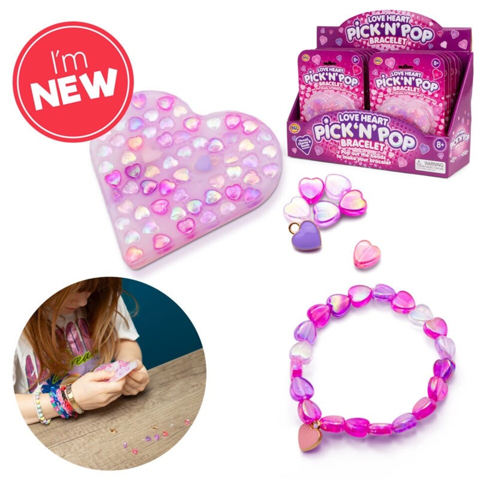 image 1 of Love Heart Pick N Pop Bracelet