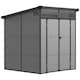 image 1 of Outsunny 6 x 6ft Outdoor Storage Shed, Plastic Garden Shed with Windows and Air Vents, Outdoor Resin Tool Shed with Latch Doors for Garden, Deck, Light Grey | Grey | 1