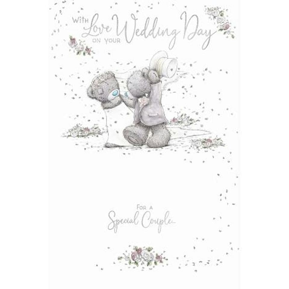 image 1 of For a Special Couple Me to You Bear Wedding Day Card