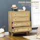 image 5 of HOMCOM Chest of Drawers, 4 Drawer Unit Storage Organiser with Rattan Element