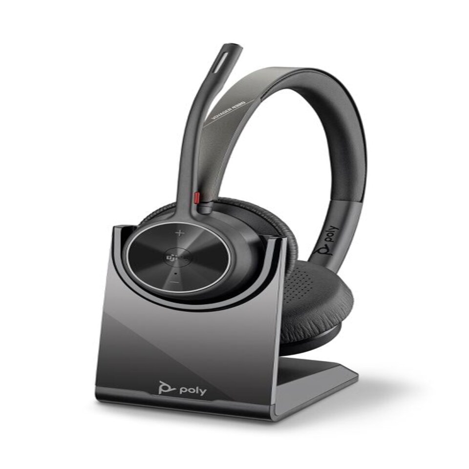HP Poly Voyager V4320-M UC USB-C Bluetooth Wireless Headset and Charging Stand N/A