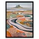 image 1 of Holy Island Landscape Lindisfarne Castle Black Framed Wall Art Print A4