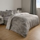 image 3 of OHS Willow Print Reversible Duvet Quilt Cover and Pillowcase Set, King - Grey