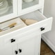 image 8 of HOMCOM Kitchen Cupboard Storage Cabinet Adjustable Shelves, Glass Door, 160cm