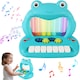 image 1 of Frog Light-Up Bouncing Ball Piano Toy