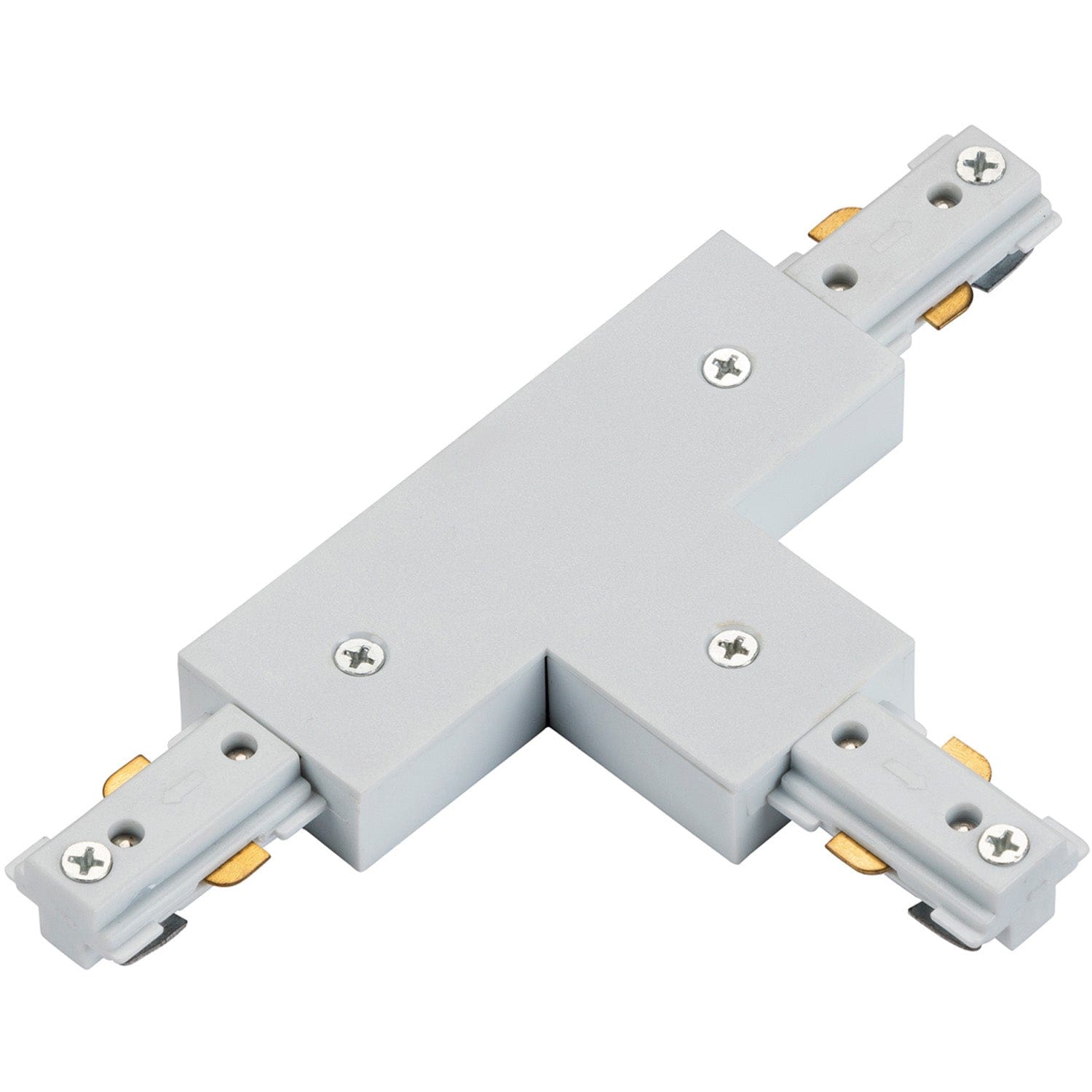 Loops Commercial Track Lighting T-Connector - 180mm x 107mm - White Pc Rail System