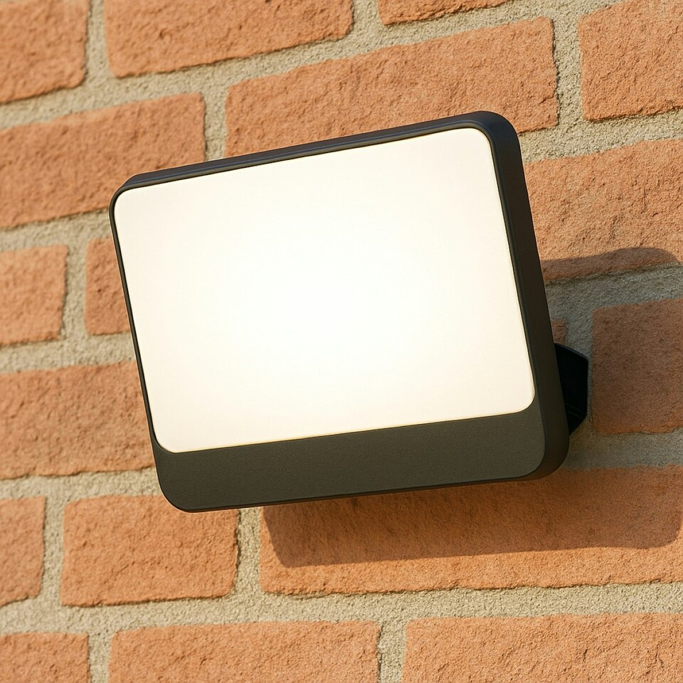 image 1 of CGC PARRY 50W LED Floodlight Black Body with Full Front White Opal Diffuser 4500lm 4000k Black