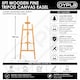 image 2 of 5ft 1500mm Wooden Pine Tripod Studio Canvas Easel Art Stand | Brown