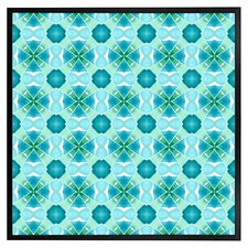 Green cool boho chic summer (Picutre Frame) Black | M
