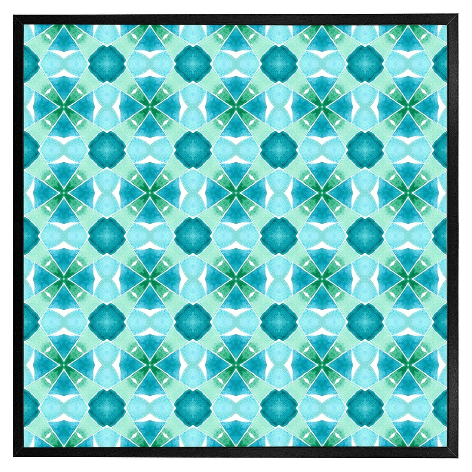 image 1 of Green cool boho chic summer (Picutre Frame) Black | M