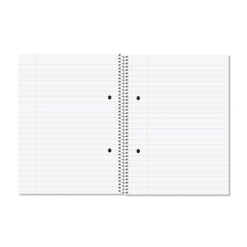 image 1 of Pack of 5 Rhino A5+ 160 Pages 8mm Lined with Margin Spiral Softback NoteBooks