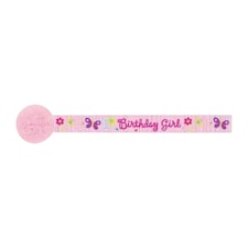 Amscan Birthday Girl Crepe Streamer - Pink - One Size