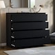 image 2 of Vida Designs Denver 8 Drawer Chest of Drawers Bedroom Storage, Black