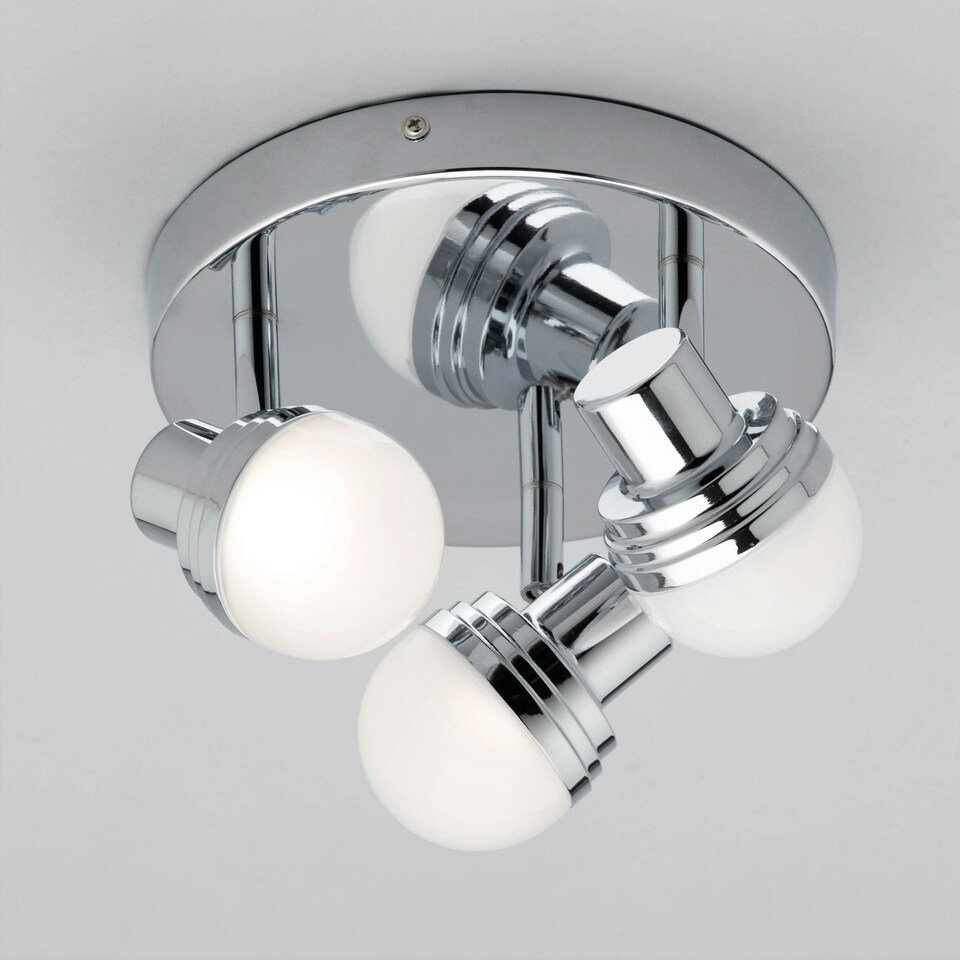 image 1 of BHS Maura Bathroom Spotlight Plate, Chrome | Silver | Chrome | 1