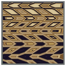 Geometric tiles (Picutre Frame) Grey | XL