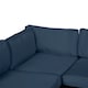 image 8 of Outsunny Garden Rattan Sofa Set Polyester Cover Replacement No Cushion | Blue | Blue | 1