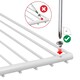 image 8 of SPARES2GO Fridge Shelf for Cookology Freezer Adjustable White Extendable Arms White