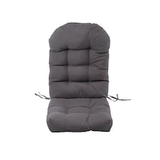 Living and Home Outdoor Waterproof Tufted Swing Seat Cushion -Dark Grey 125x53cm | Grey | Dark Grey