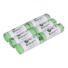 All-Green 10 Litre Compostable Food Waste Bin Liners - 6 Rolls
