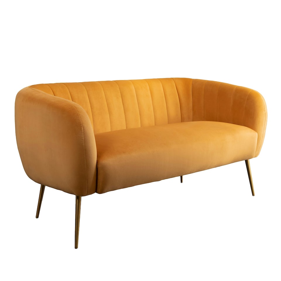 image 1 of Matilda 2 Seat Sofa Yellow