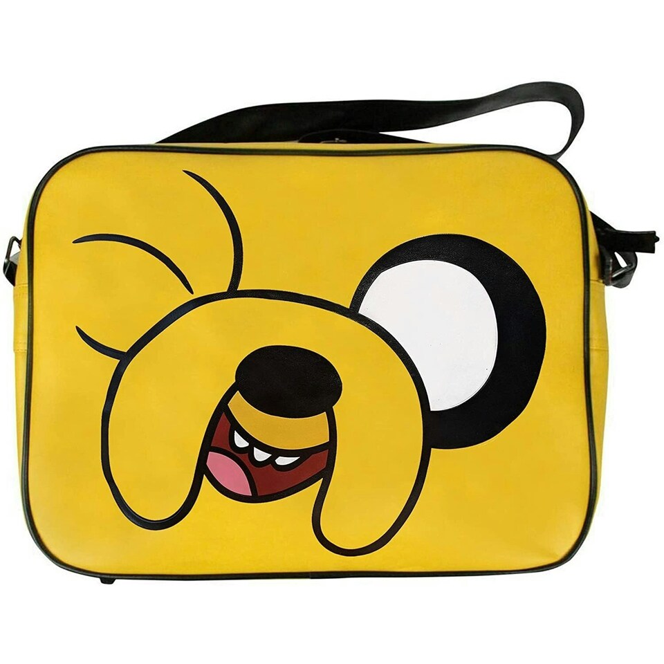 image 1 of Adventure Time Jake Messenger Bag - Yellow - One Size (UTNS6372) Yellow