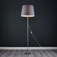 image 3 of ValueLights Charlie Gold Table Lamp Black Velvet Gold Shade & Bulb | Silver