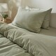 image 3 of Touch Of Linen - Pistachio Green - Pillowcase Pair Green | Pistachio Green