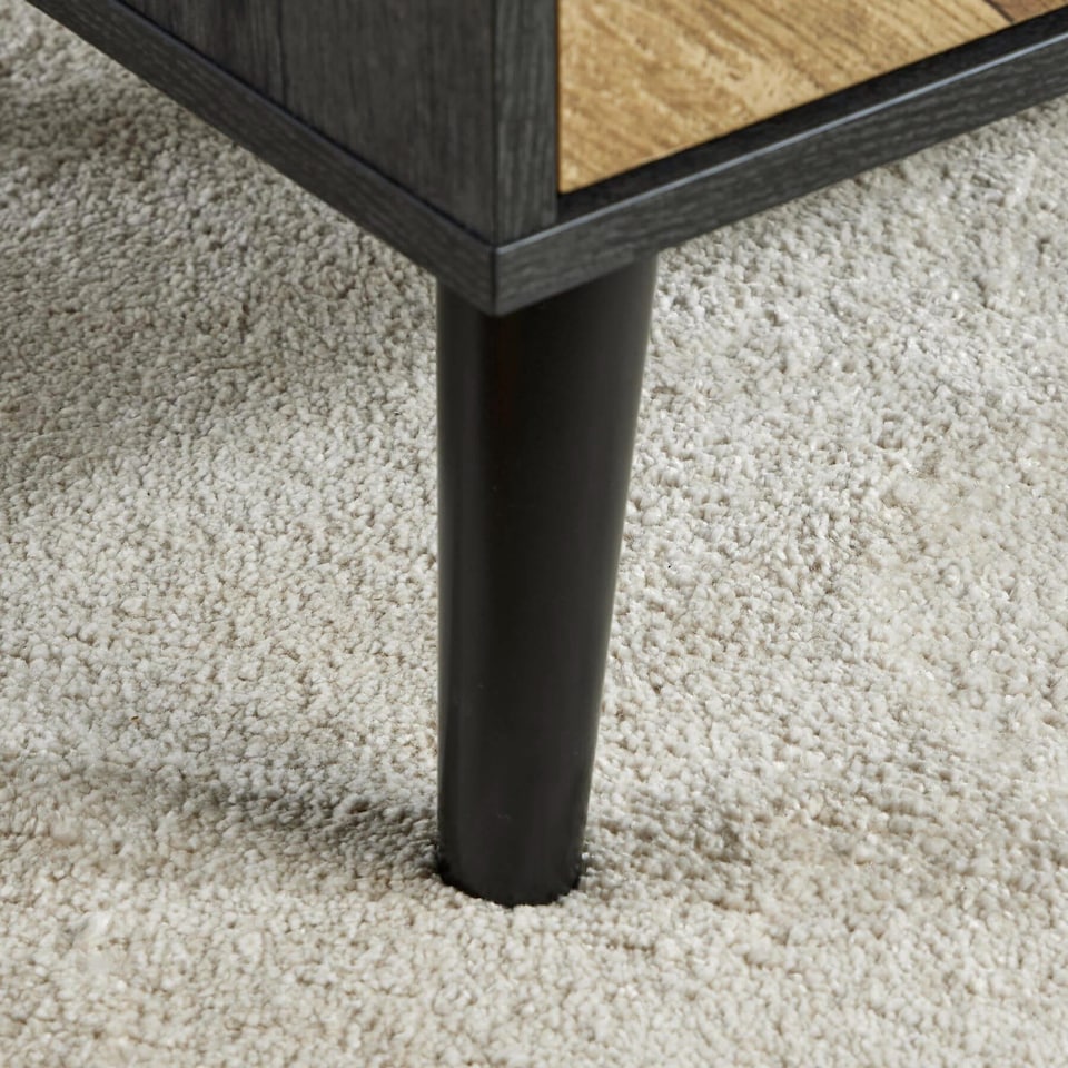 image 1 of Coffee Table 1 Drawer Open Storage Home Living Room Furniture Unit | Black
