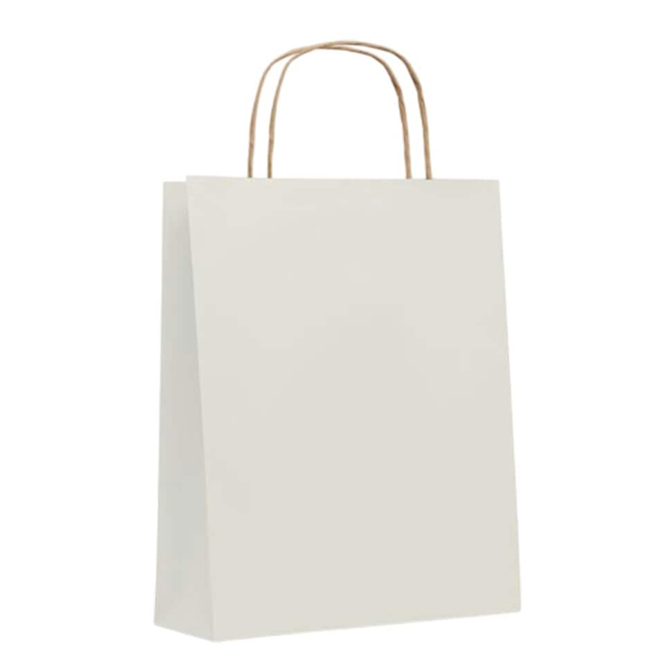 image 1 of MidOcean Paper Tone Paper Gift Bag - White - 32cm x 25cm x 11cm White