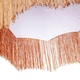image 4 of Golden Ochre Victorian Scallop Pendant Light Shade with Long Tassels