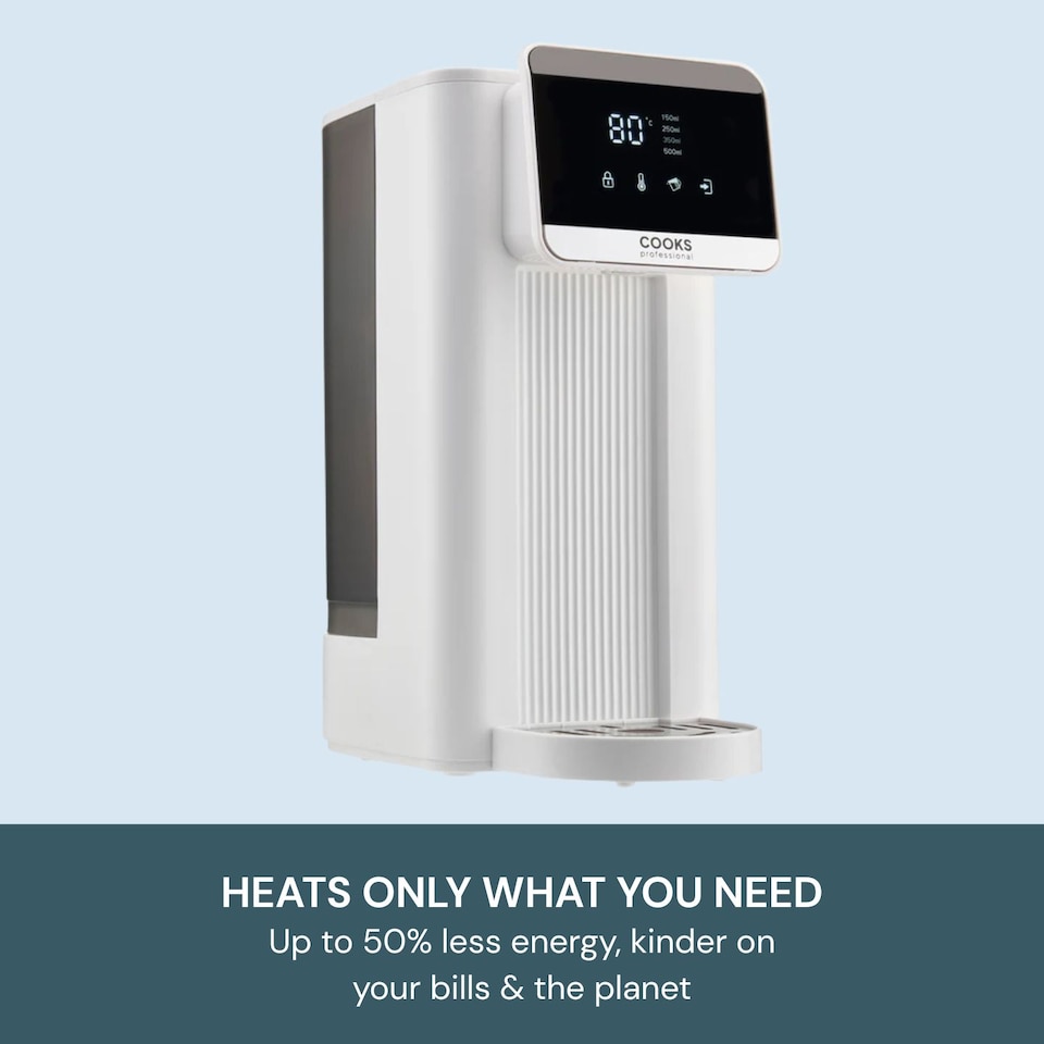 image 1 of Cooks Professional 2.5L Digital Hot Water Dispenser with Adjustable Temperature & Volume