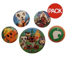 Animal Crossing Badge Set (Pack of 5) - Multicoloured - One Size