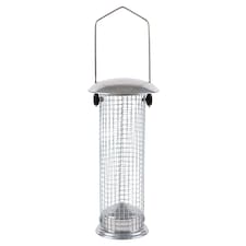 Redwood Deluxe Metal Nut Bird Feeder - Silver | Silver | Silver