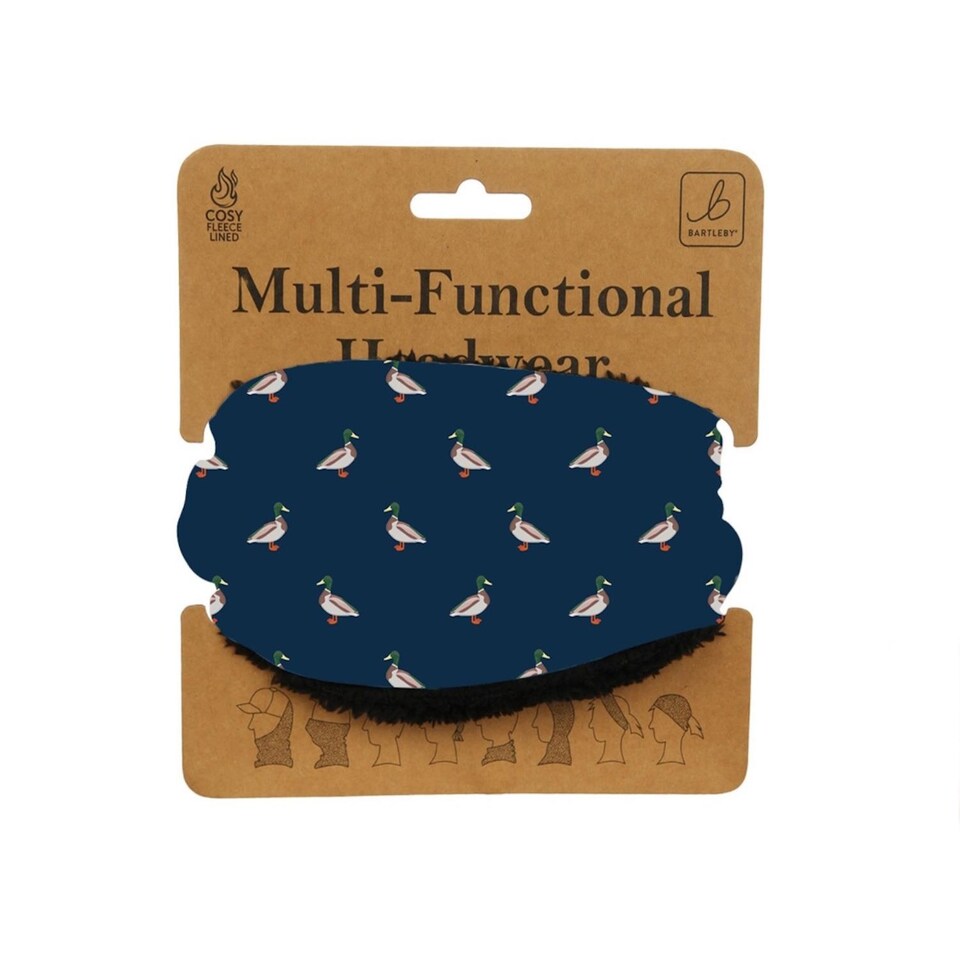 image 1 of Bartleby Multifunctional Fleece Lined Snood Headwear Mallard Duck