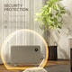 image 7 of HOMCOM 1200W Electric Panel Heater, Freestanding or Wall Mounted, Convector Heater with LED Display, Open Window Detection, Timer, Overheat Protection, Remote Control, Grey