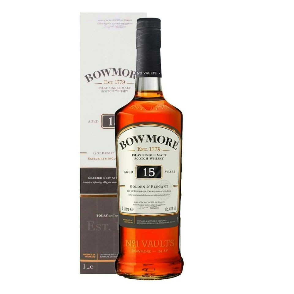 image 1 of Bowmore 15 Years Golden & Elegant Whisky