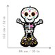 image 5 of Halloween Standing Skeleton Airloonz Air Fill Giant Foil Balloon 132cm / 52 in
