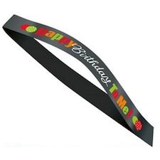 Unique Party Happy Birthday To Me Satin Party Sash - Black/Multicoloured - One Size