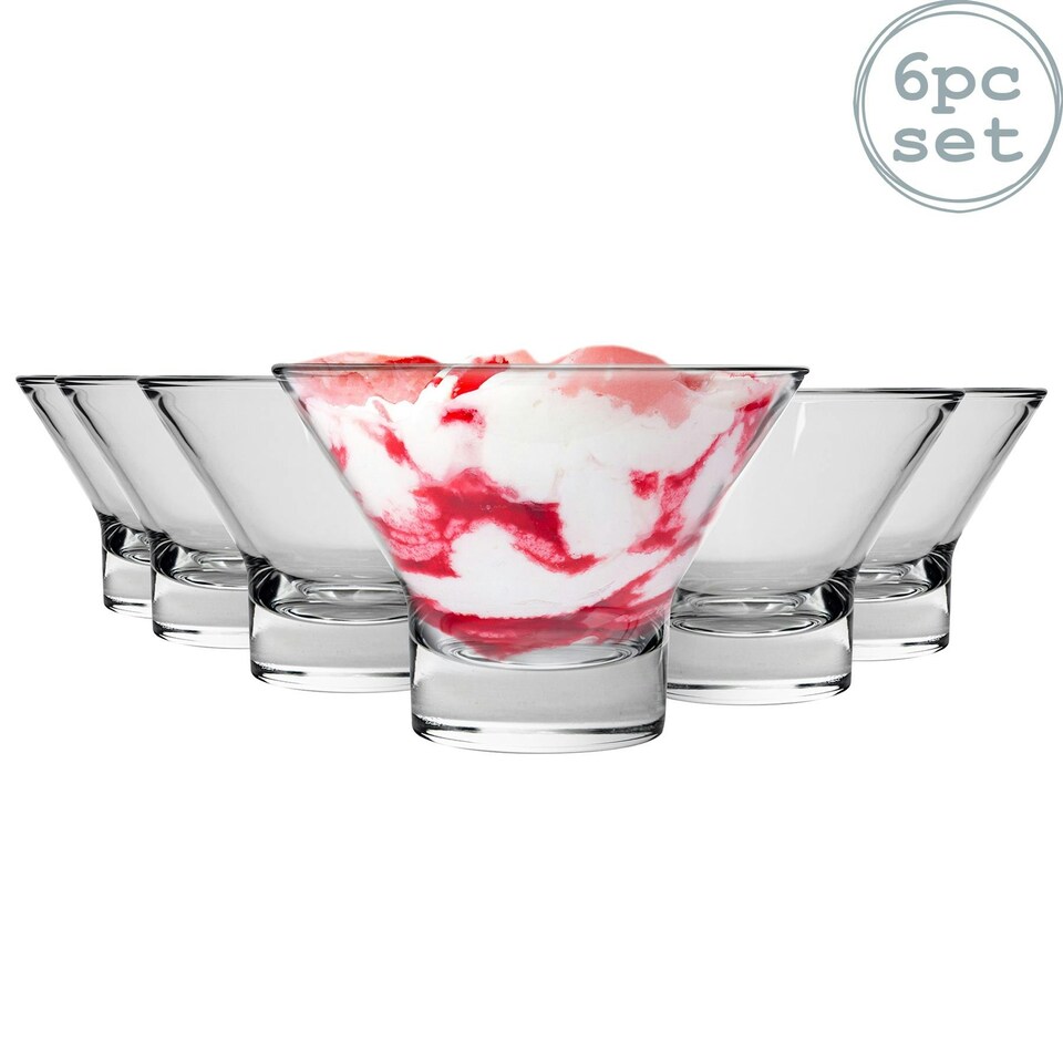image 1 of Bormioli Rocco Ypsilon Ice Cream Bowls - 375ml - Pack of 6 Clear