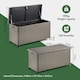 image 8 of VonHaus Rattan Effect with Lockable Lid Garden Storage Box 290L